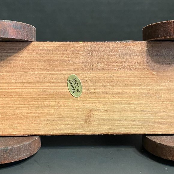 Accents Vintage Three Wooden Farm Animals Rolling Photo Frames